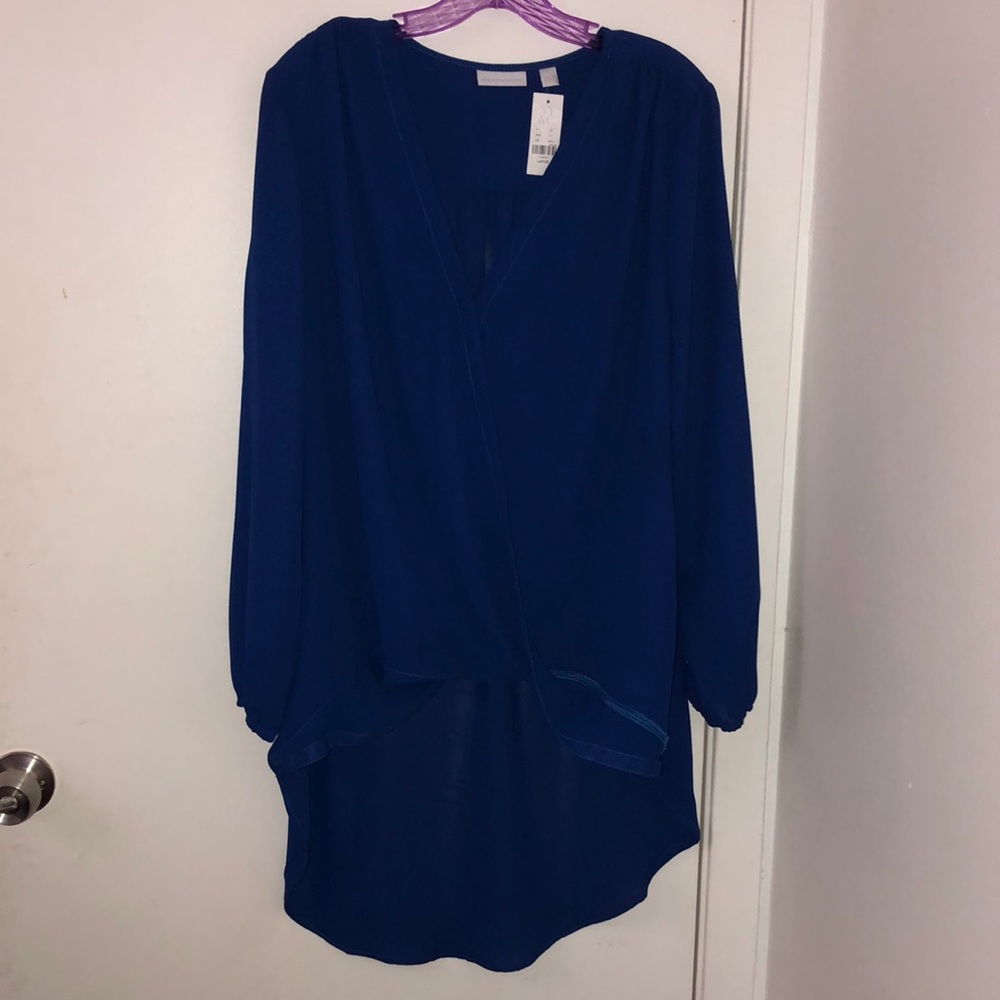 Royal blue blouse
